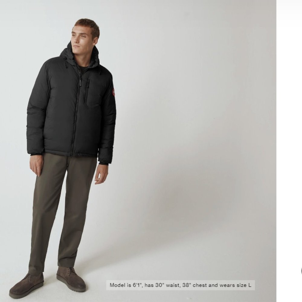 SOLD - Black Canada Goose Lodge Hoody - Picture 1 of 13